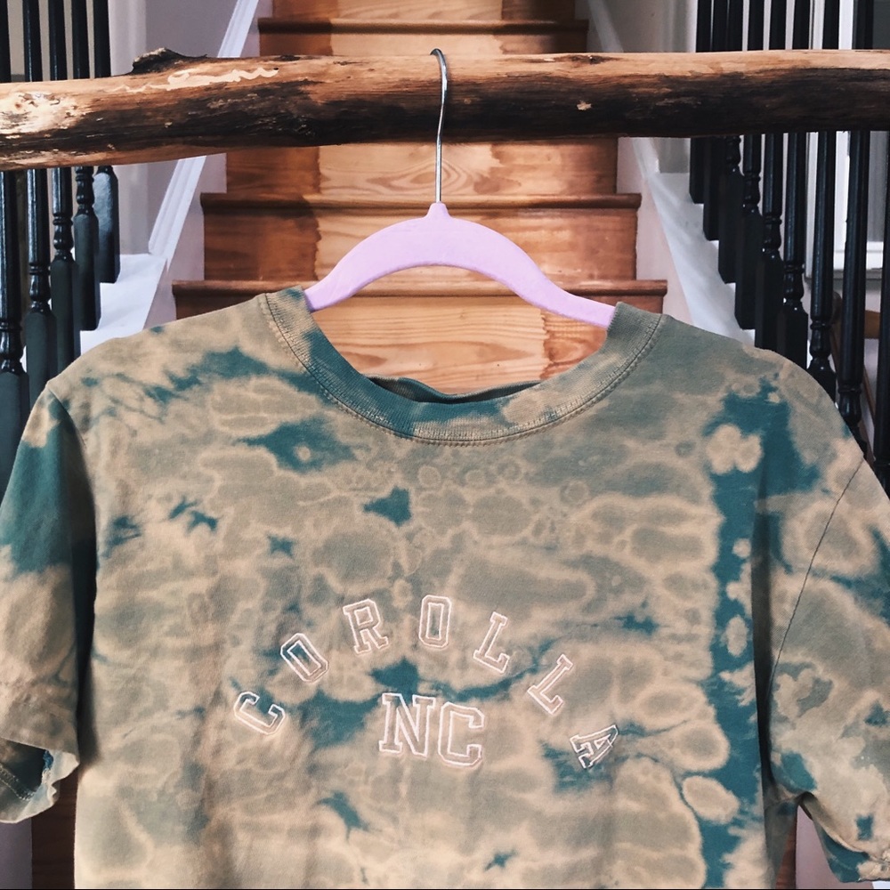 Bleached/ Embroidered T-shirt